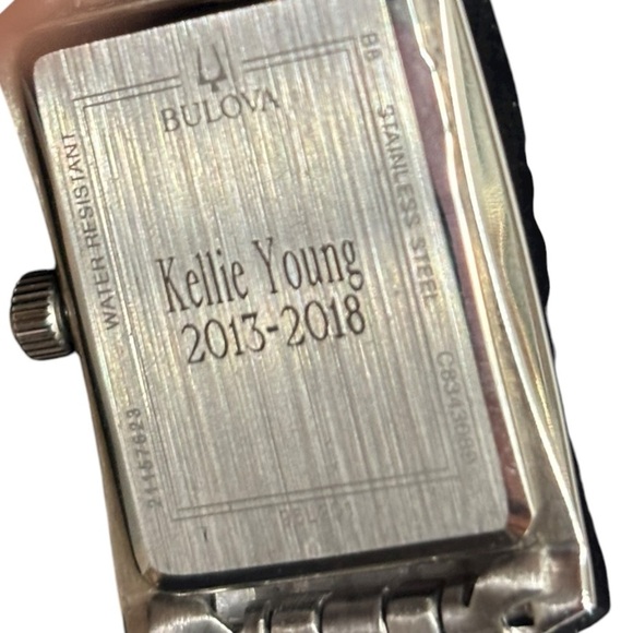 Bulova Silver Tank Watch Stainless 96A157 Corporate Collection New in Box main image 5